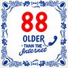 Ouder dan het internet tegel 88 jaar grappig en orginele spreukentegel