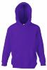 Paarse kinder hoodie sweater met gevoerde capuchon