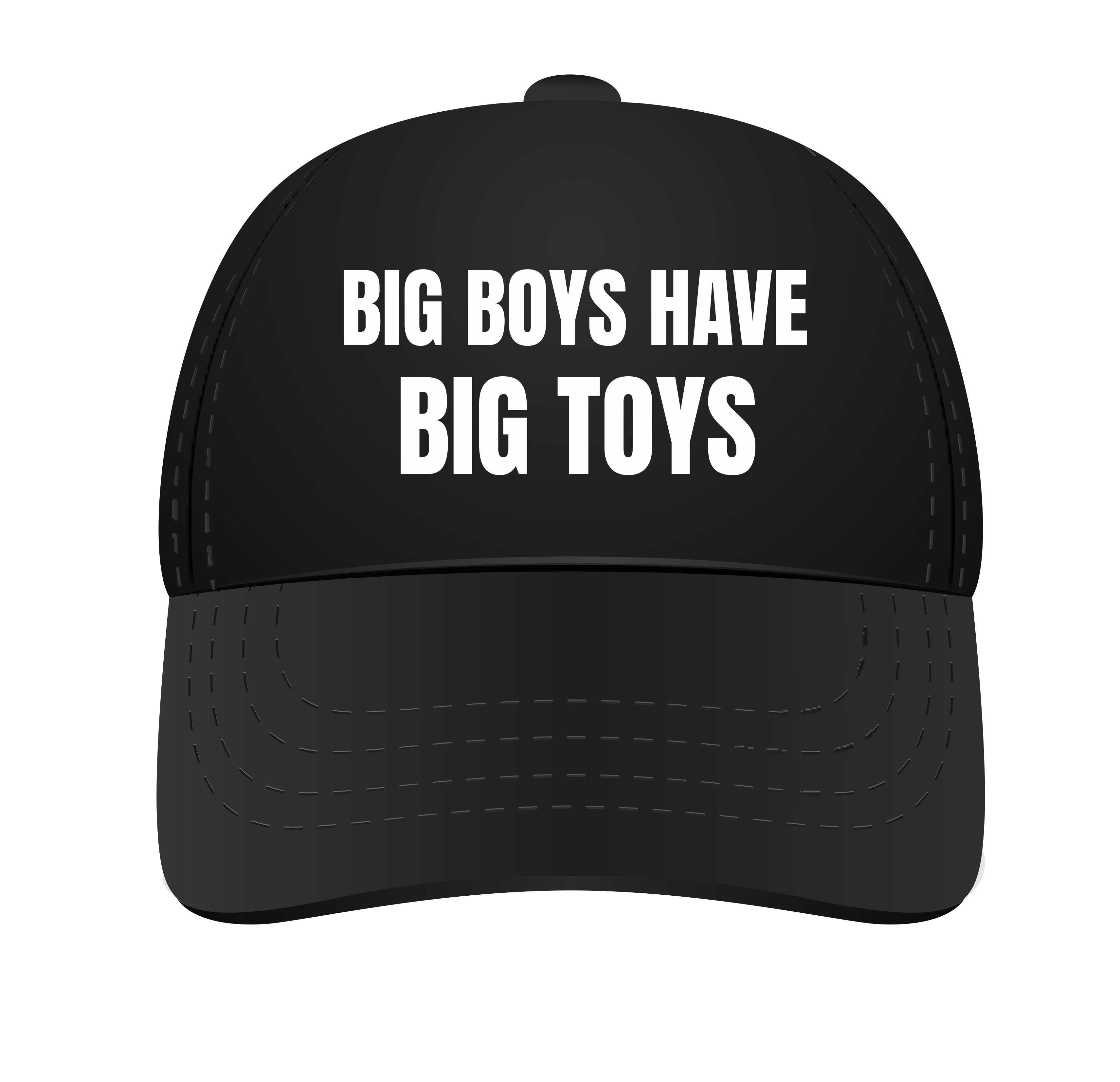 Pet voor grote stoere kerels jongens mannen big boys have big toys leuk stroer grappig petje