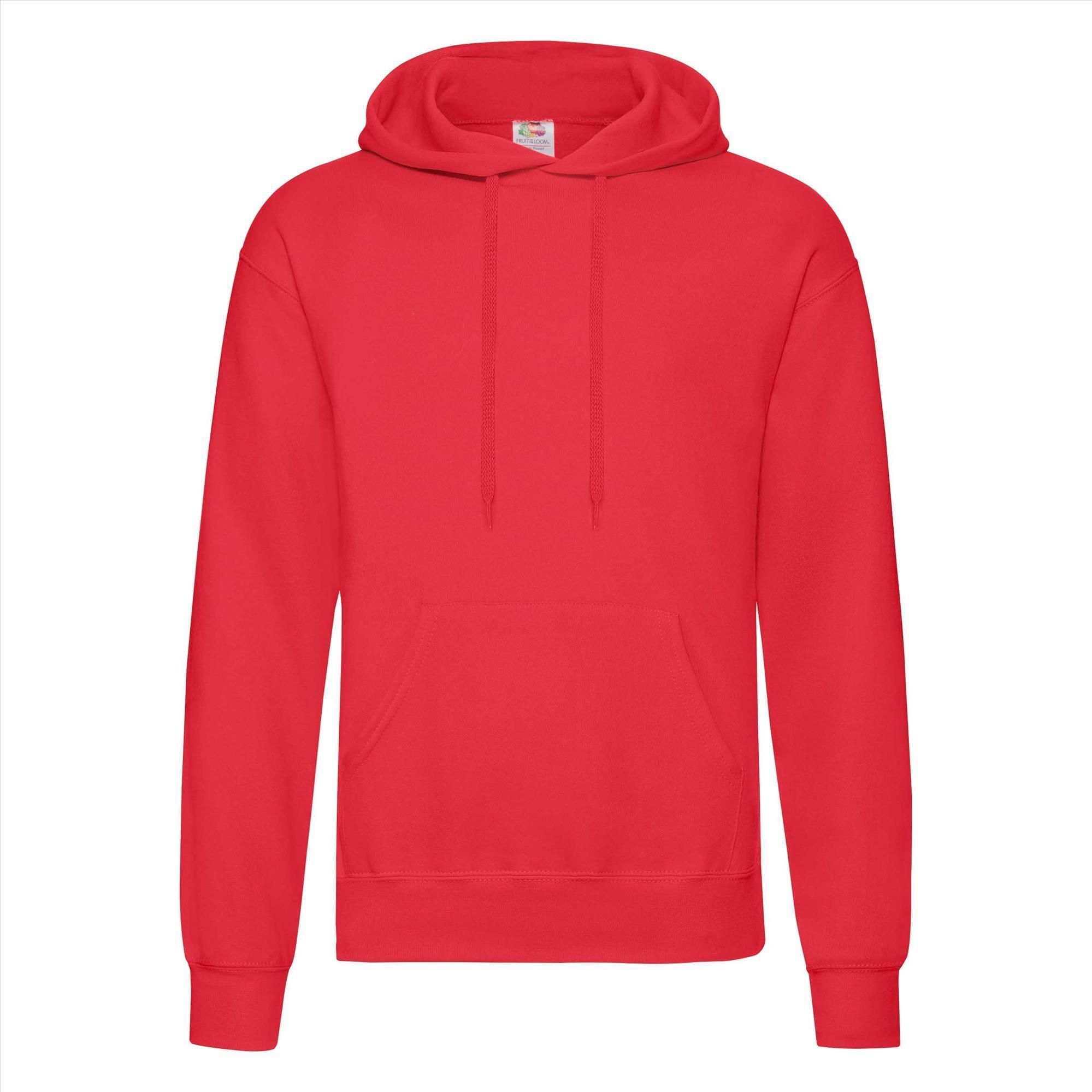 Rode Hoodie voor hem heren unisex