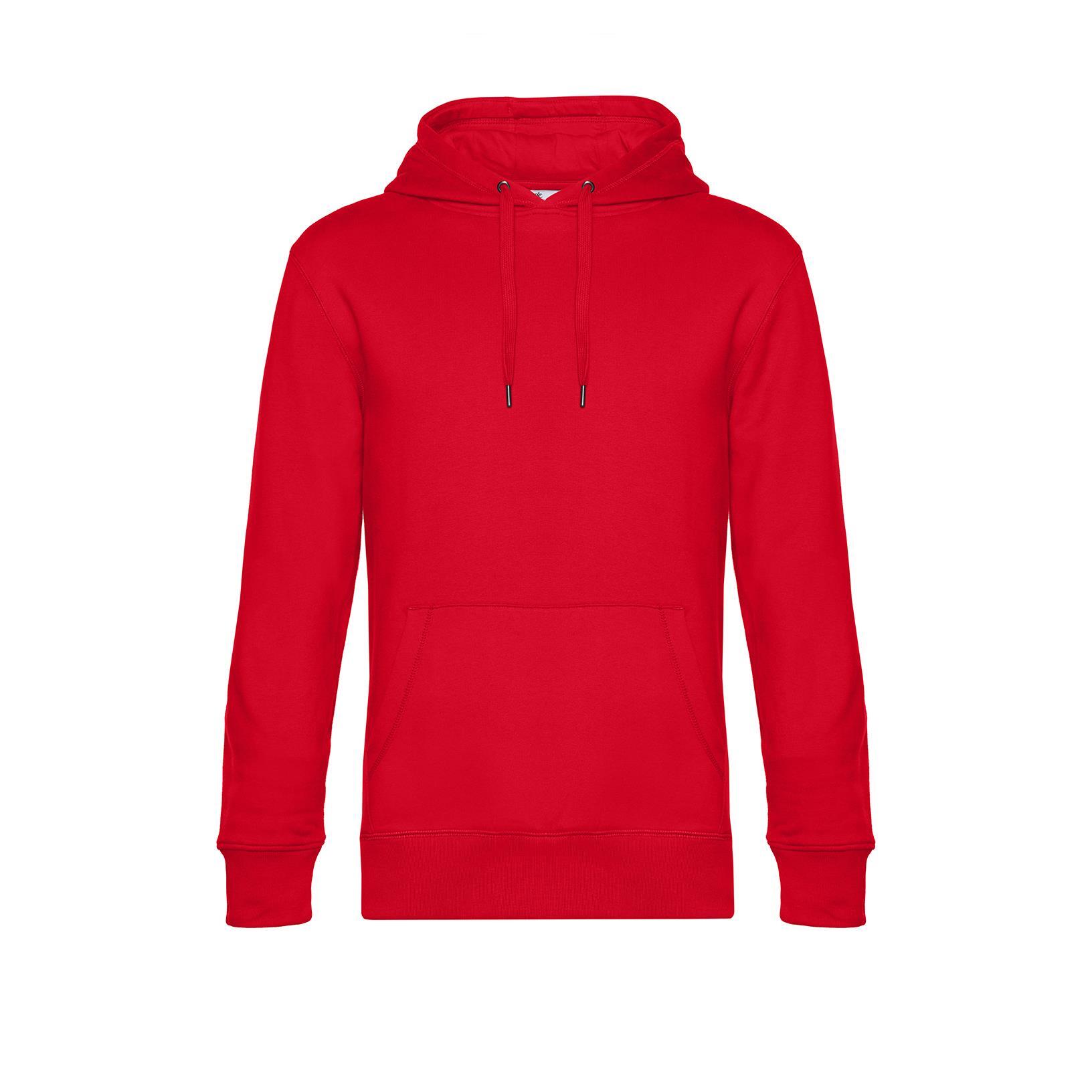 Rode modieuze sweatshirt met hoodie 