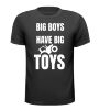 Shirtje voor de boer big boys have big toysl leuk grappig stoer T-shirt