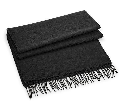 Sjaal Klassieke geweven winter sjaal zwart