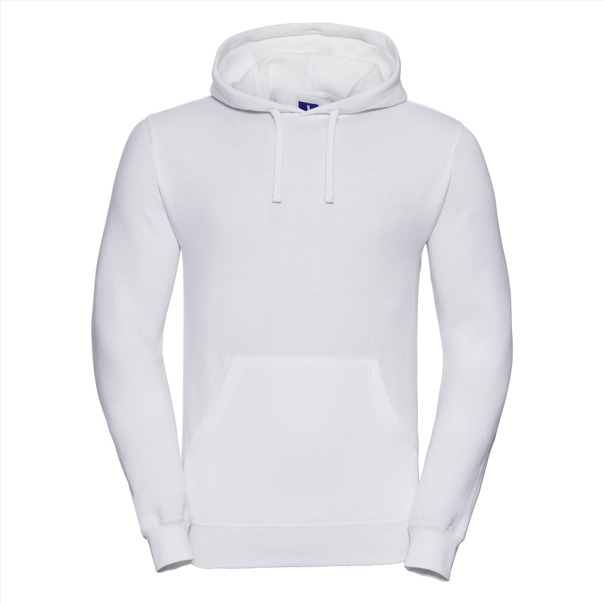 Witte Hoodie met dubbellaags capuchon