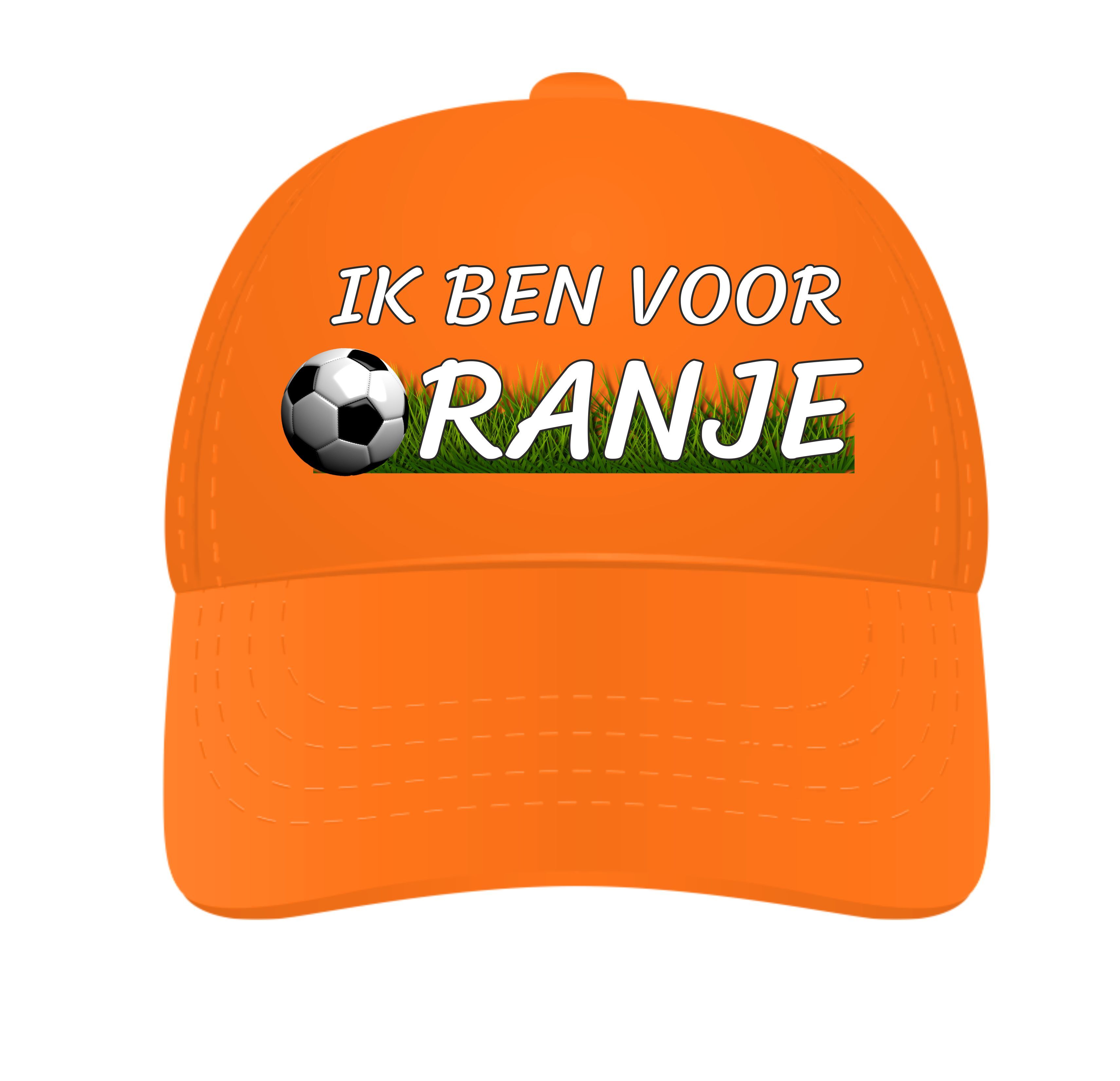 Ik ben voor oranje voetballen Nederlands elftal pet