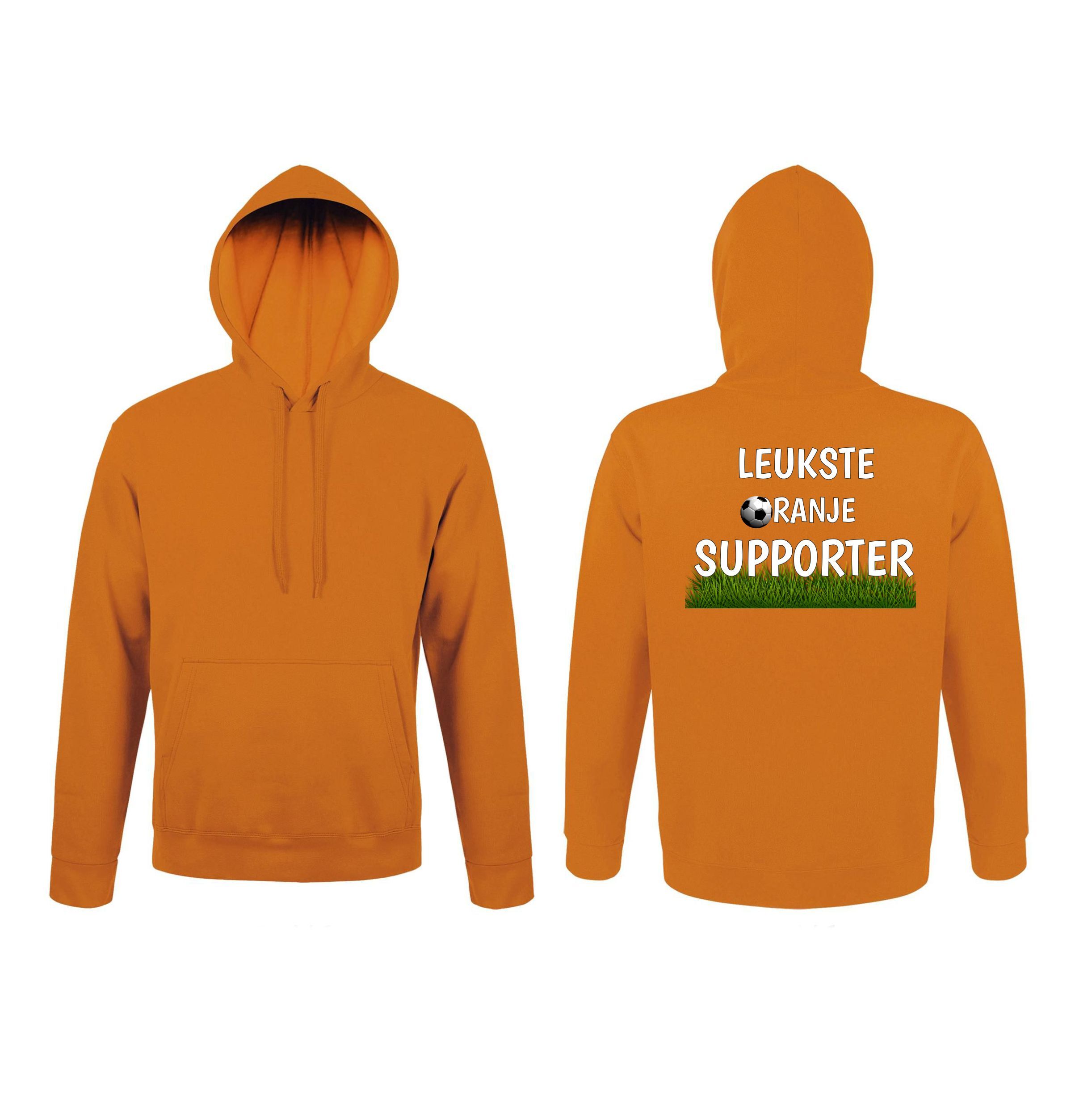 Oranje Hoodie voor de leukste oranje supporter van het voetballen