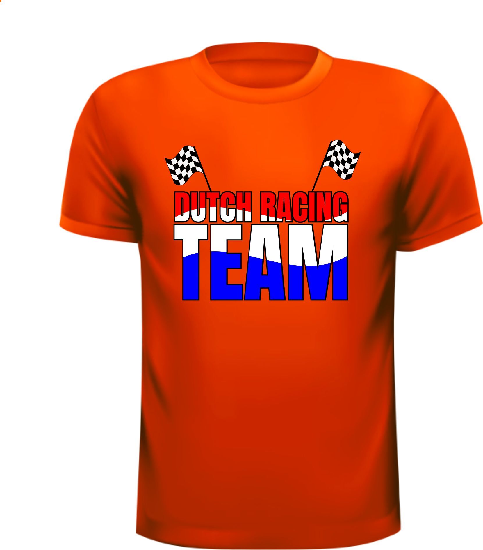 Oranje shirtje Dutch racing team