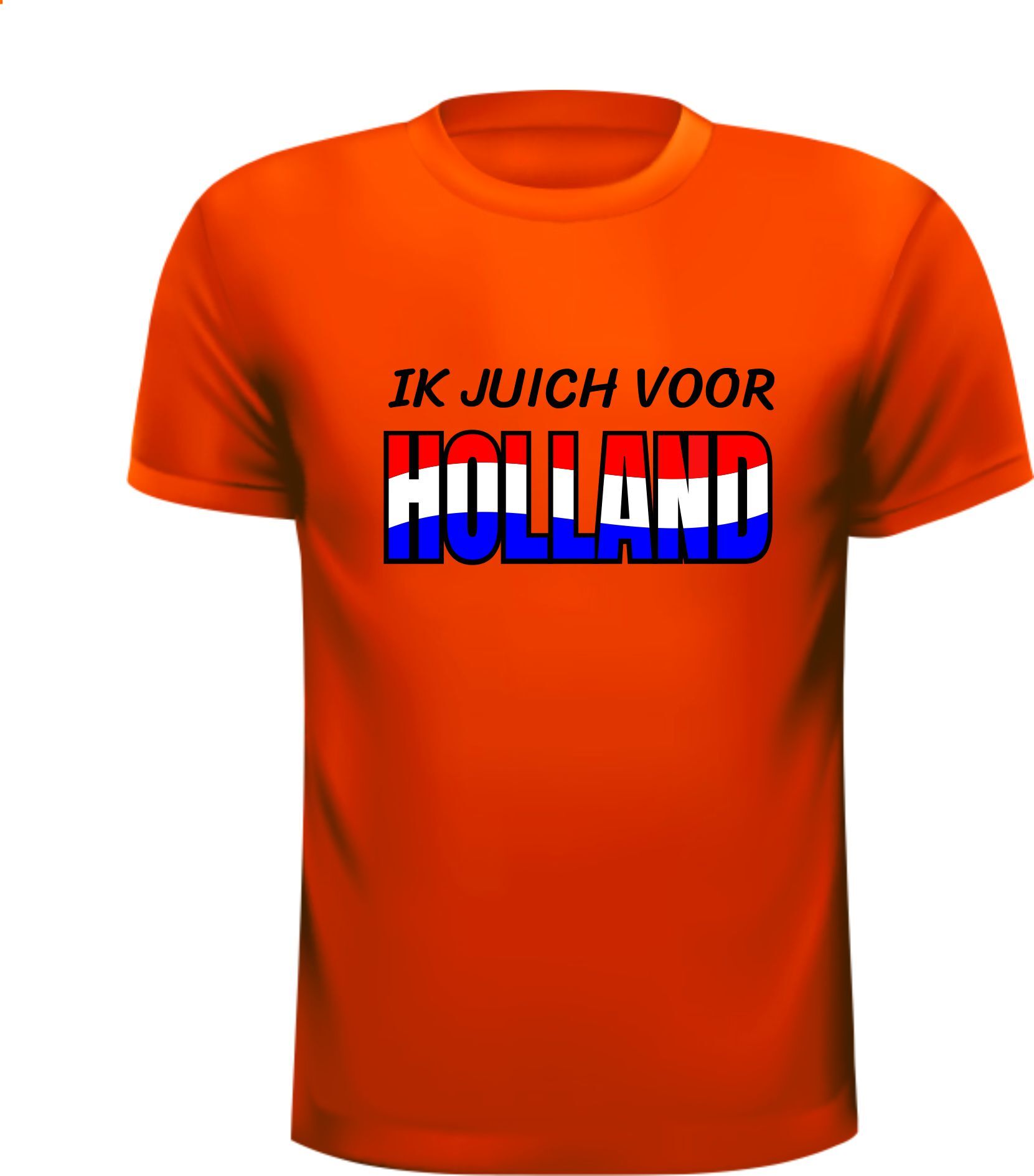 Oranje shirtje ik juich voor Holland