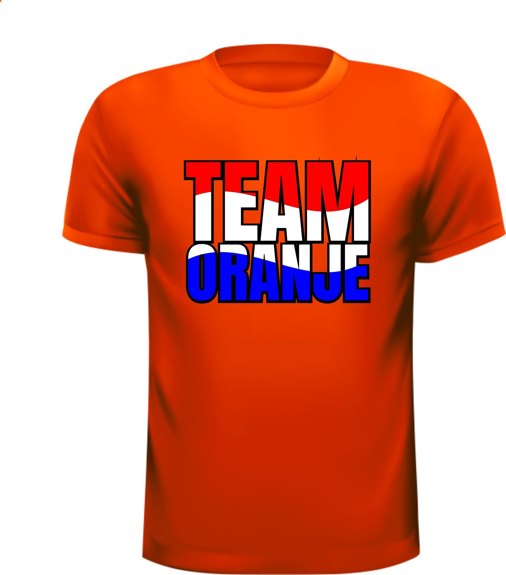 Oranje shirtje voor Team oranje