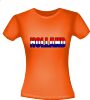 foto 2 Oranje T-shirt met opdruk Holland in de Nederlandse vlag