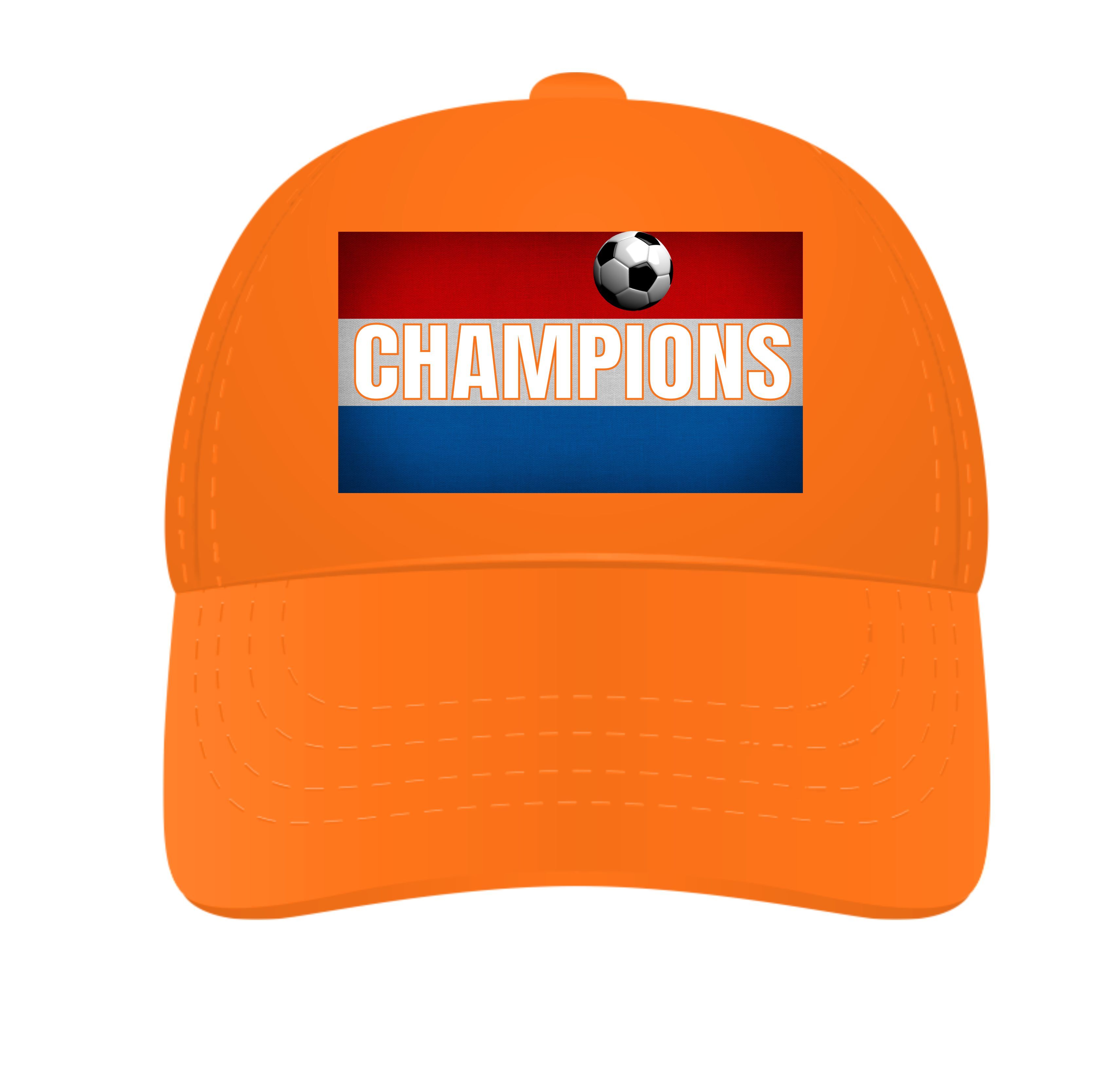 Pet Champions kampioenen oranje met vlag Holland