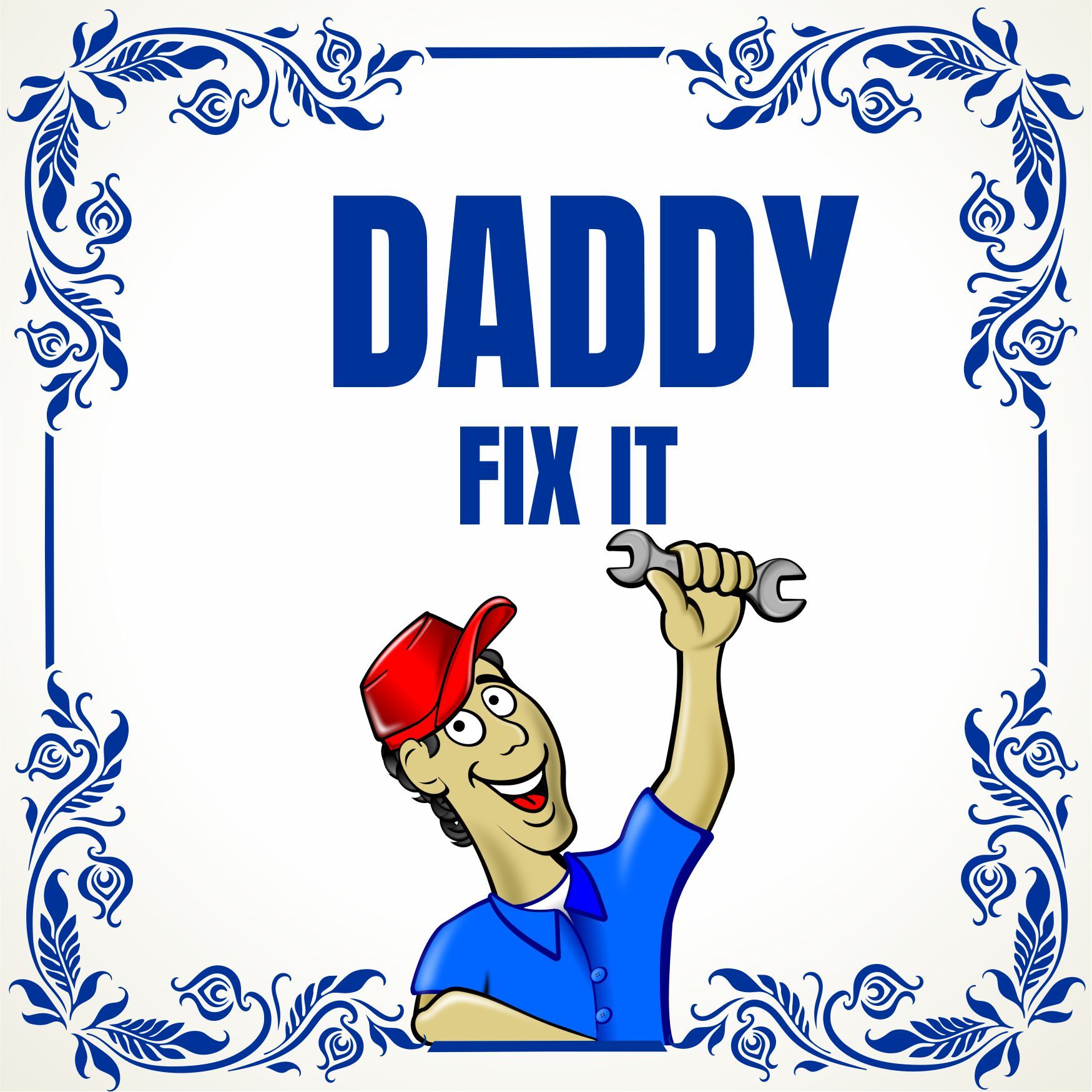 Vaderdag tegeltje daddy fix it