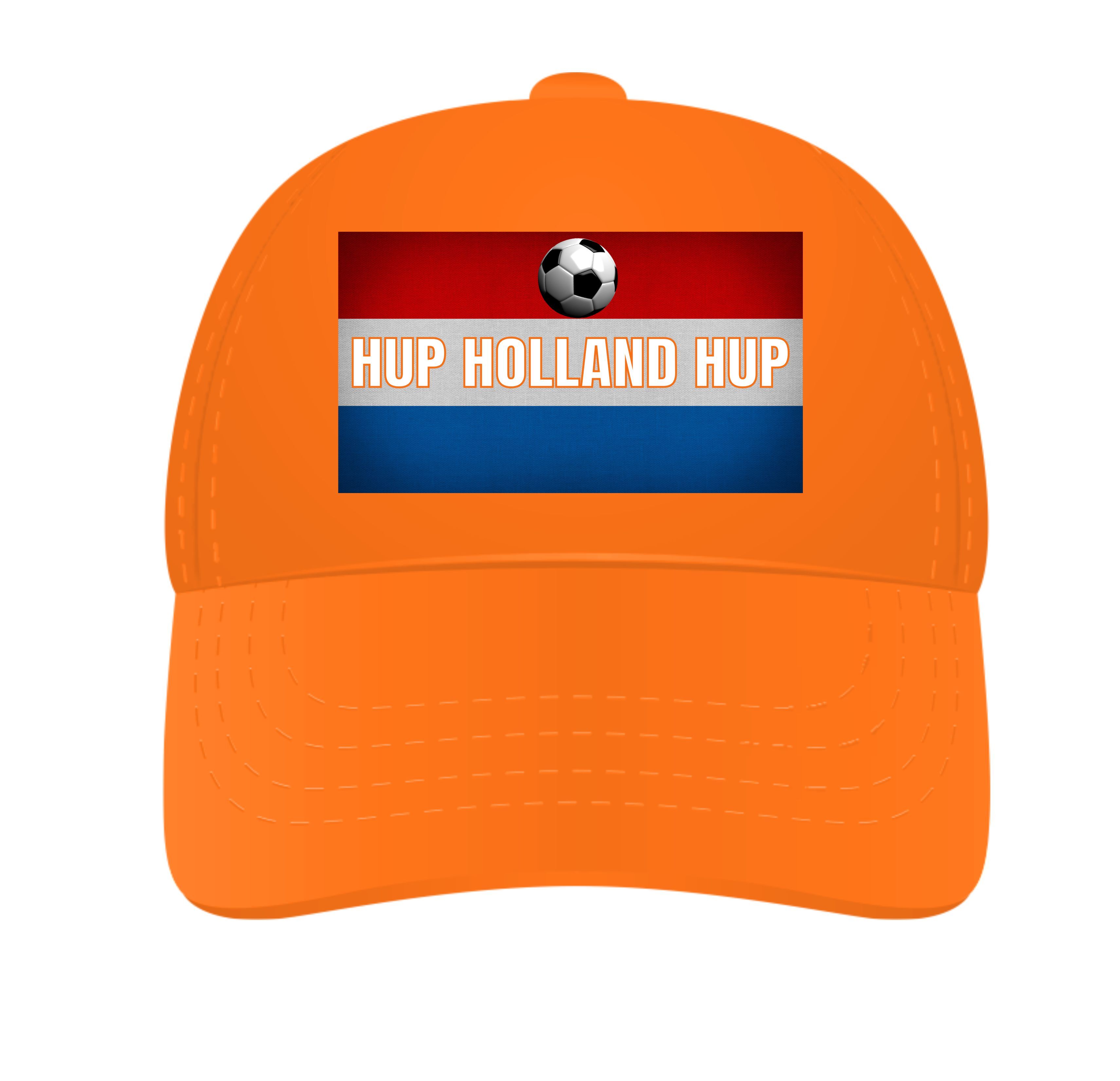 Vintage oranje pet hup Holland hup met vlag van Nederland