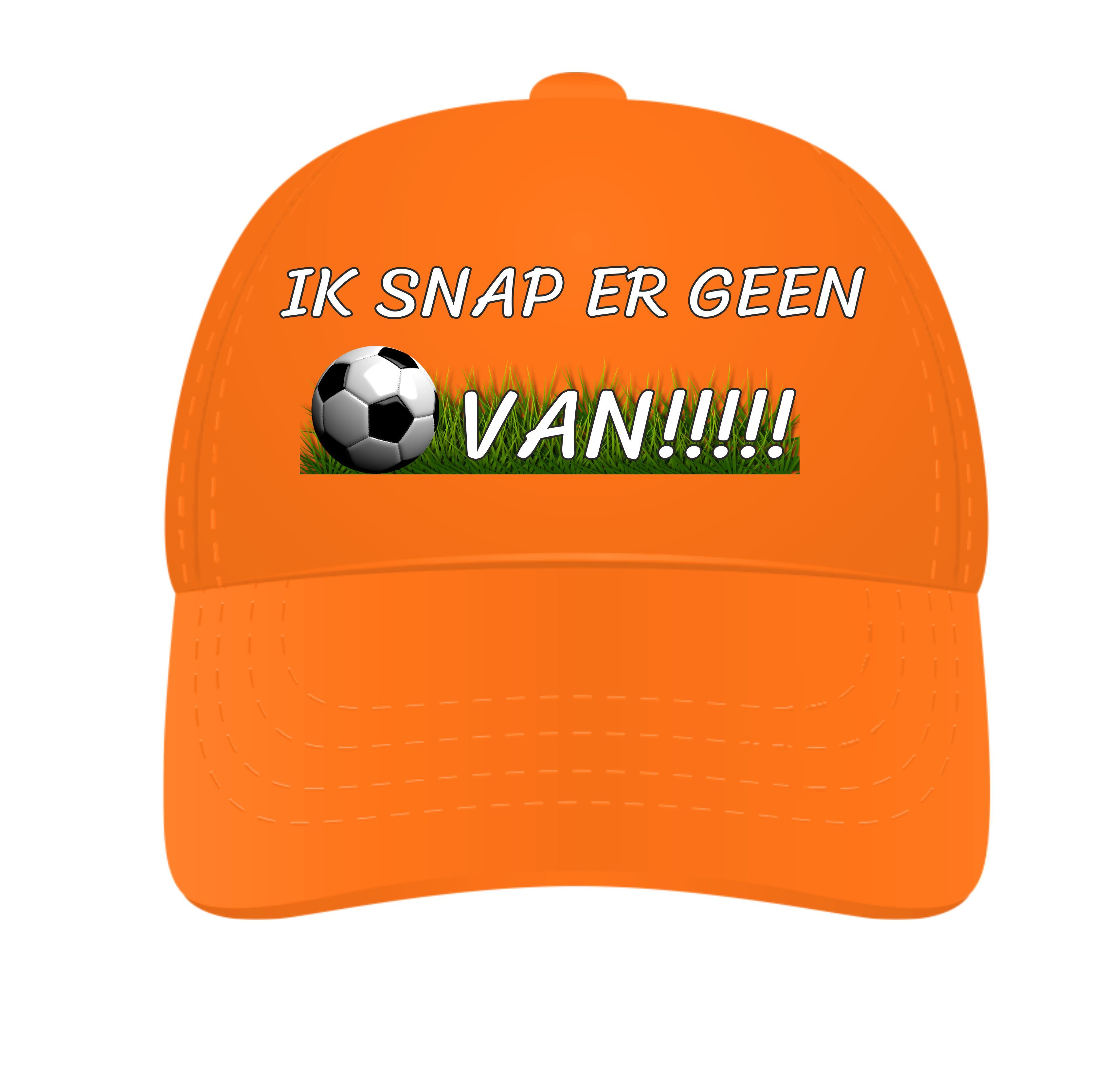 Voetbal petje ik snap er geen bal van grappig oranje supporter voetbal pet