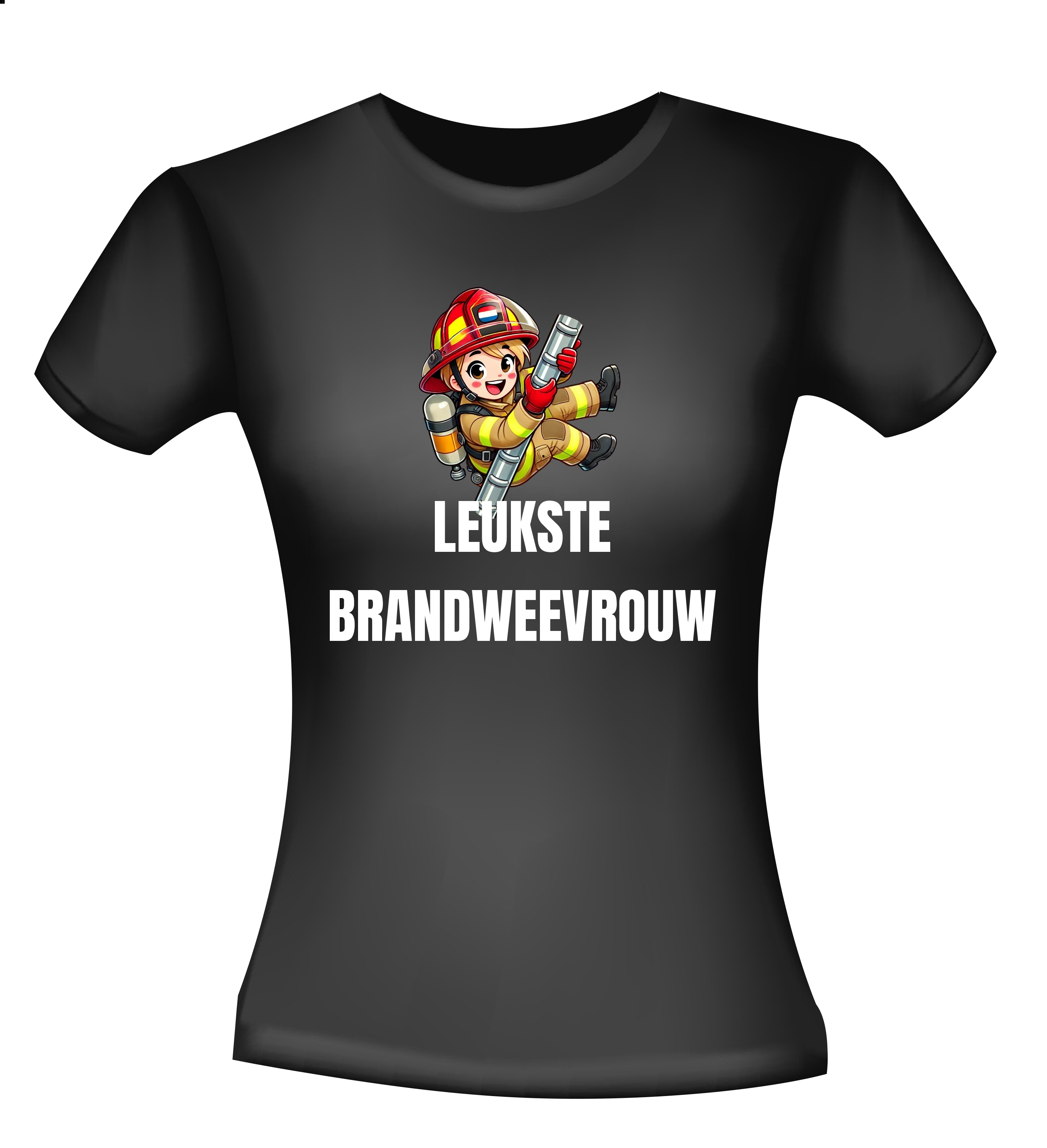 Dames shirtje brandweervrouw voor de leukste brandweervrouw