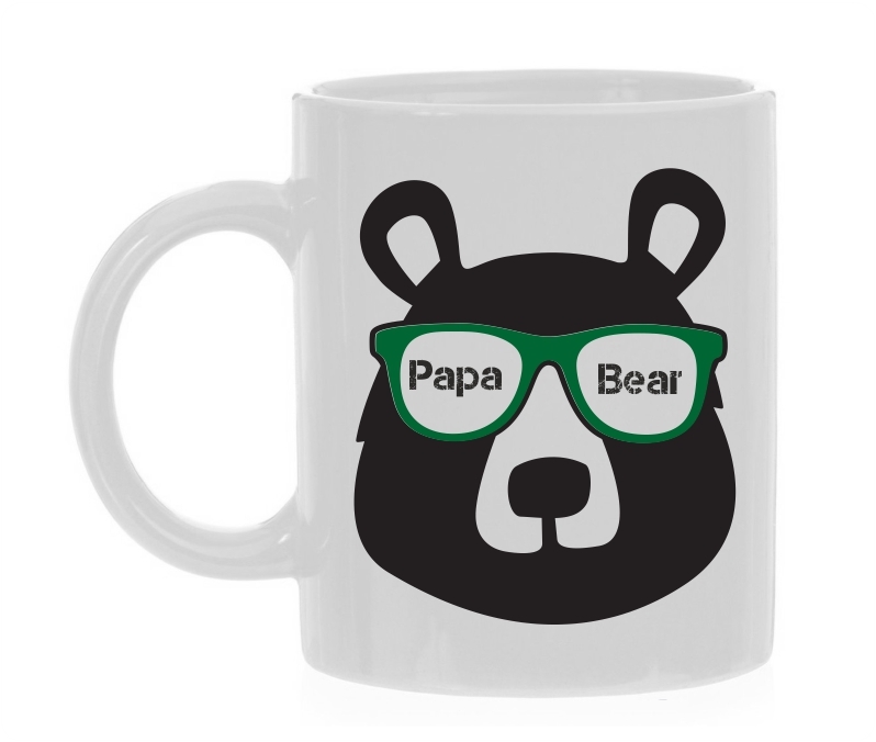 De koffie mok voor je vader mok papa bear