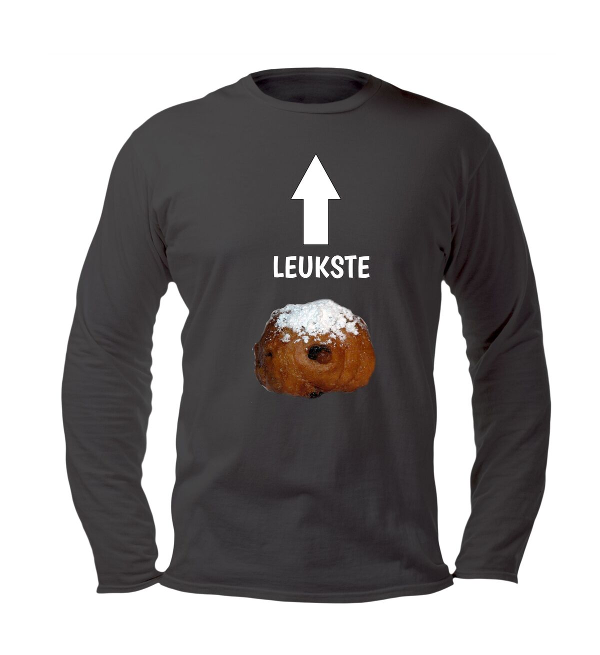 Grappig oud en nieuw longsleeve leukste oliebol