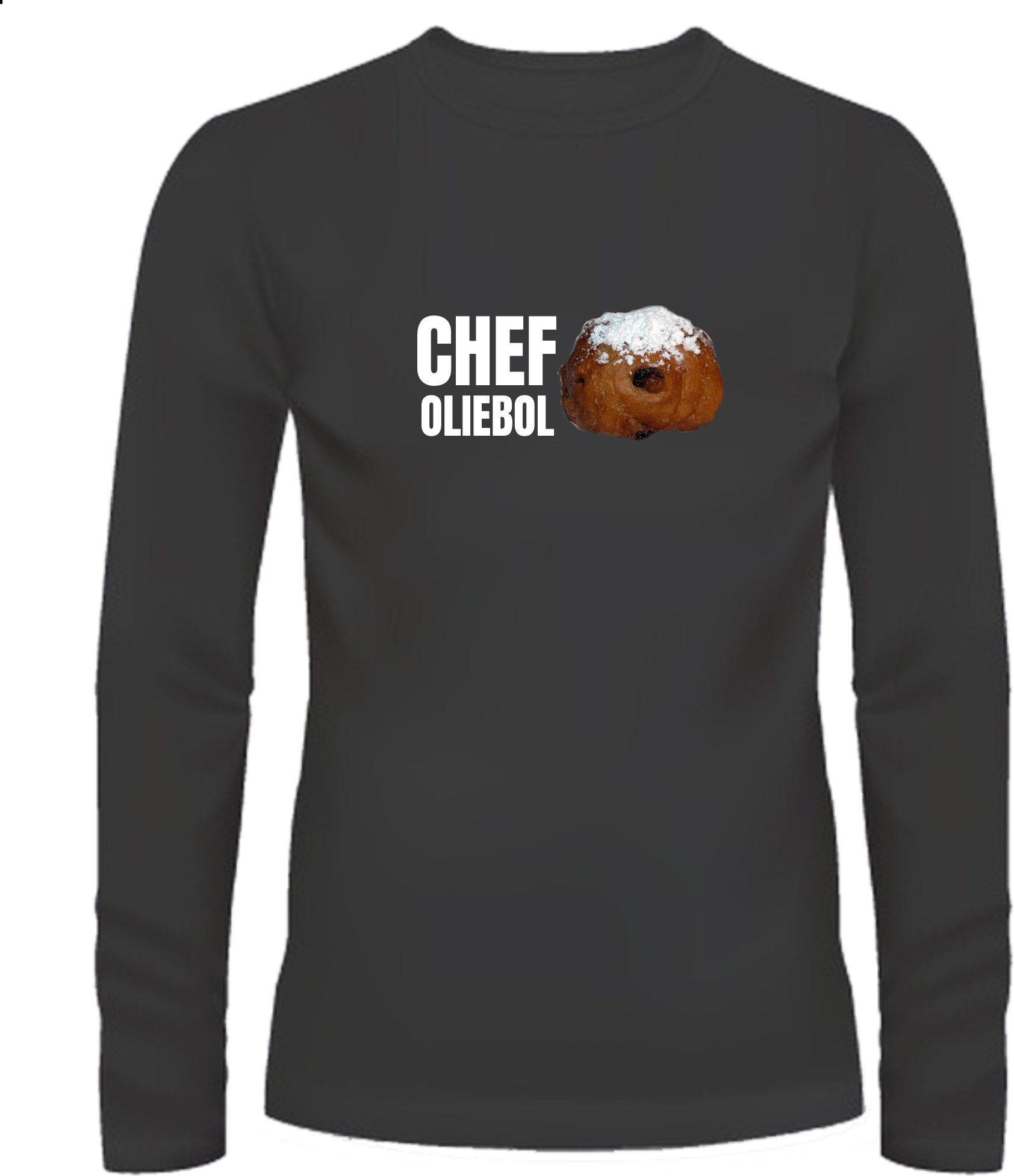 Grappig oud en nieuw T-shirt voor Chef oliebol