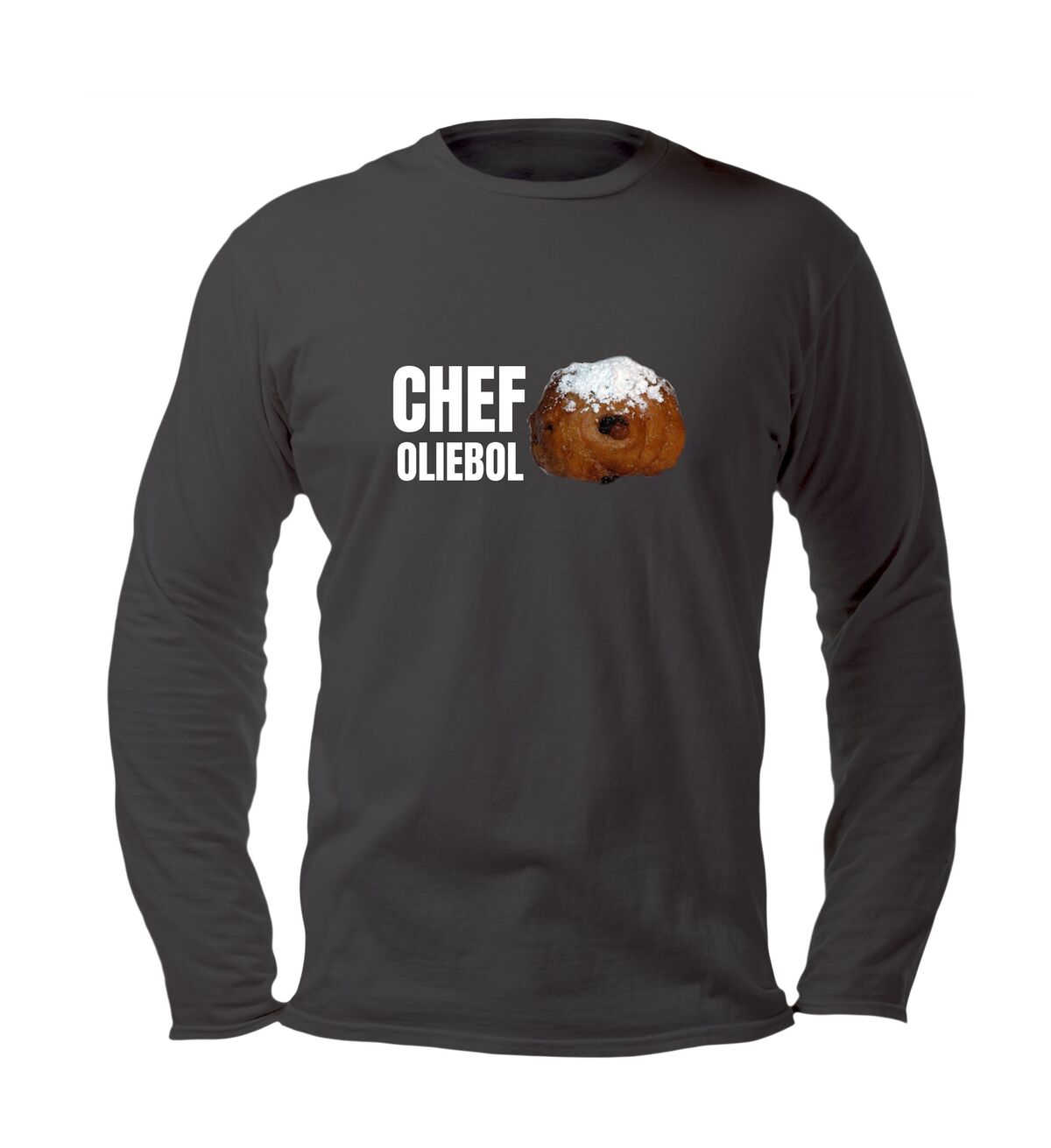 Grappig oud en nieuw T-shirt voor Chef oliebol