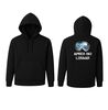 Hoodie apres ski leraar met foute ski bril print