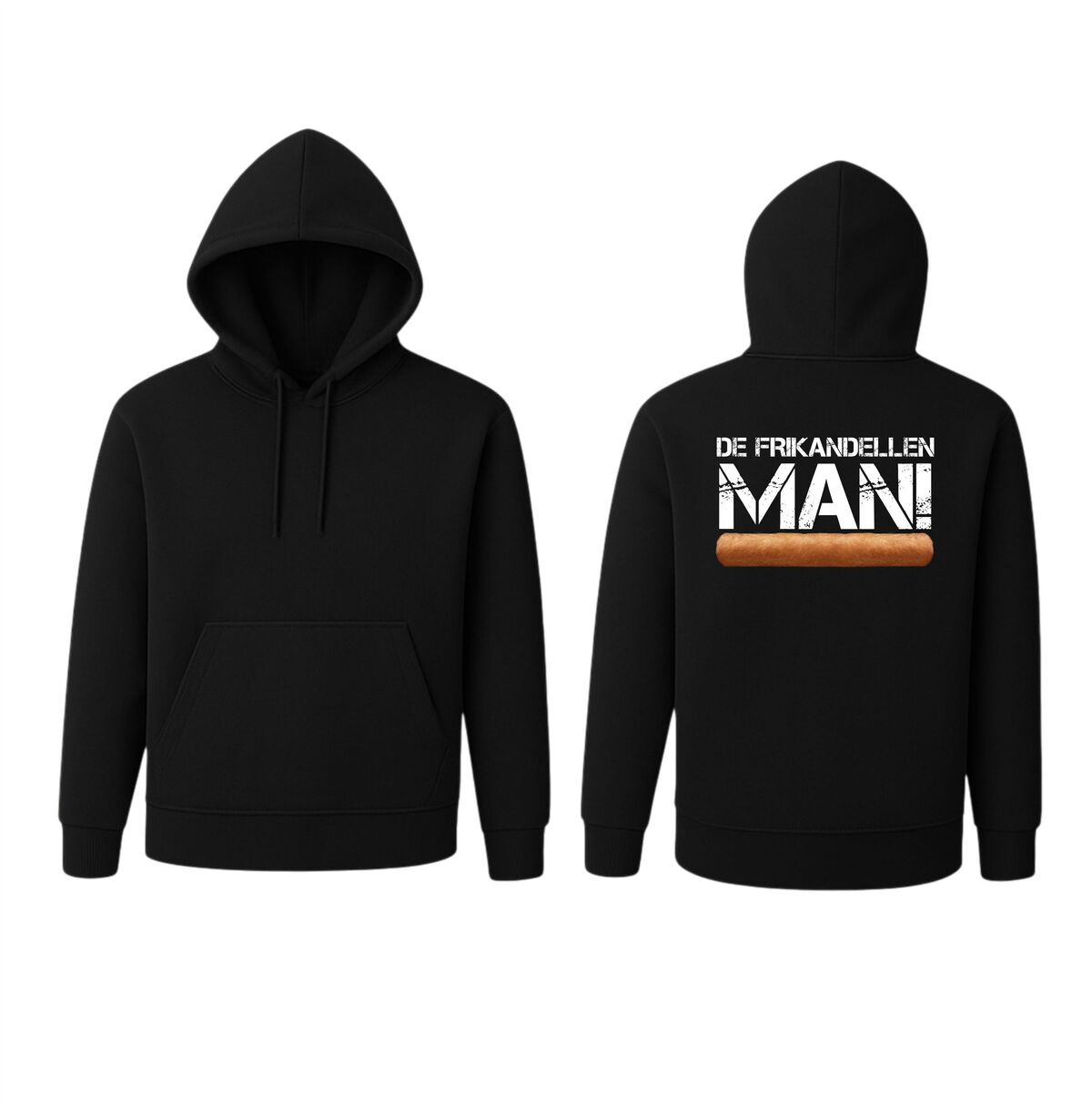 Hoodie De frikandellen man hoodie in een vintage look