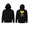 Hoodie met de opdruk in het glittergoud Carnaval is goud