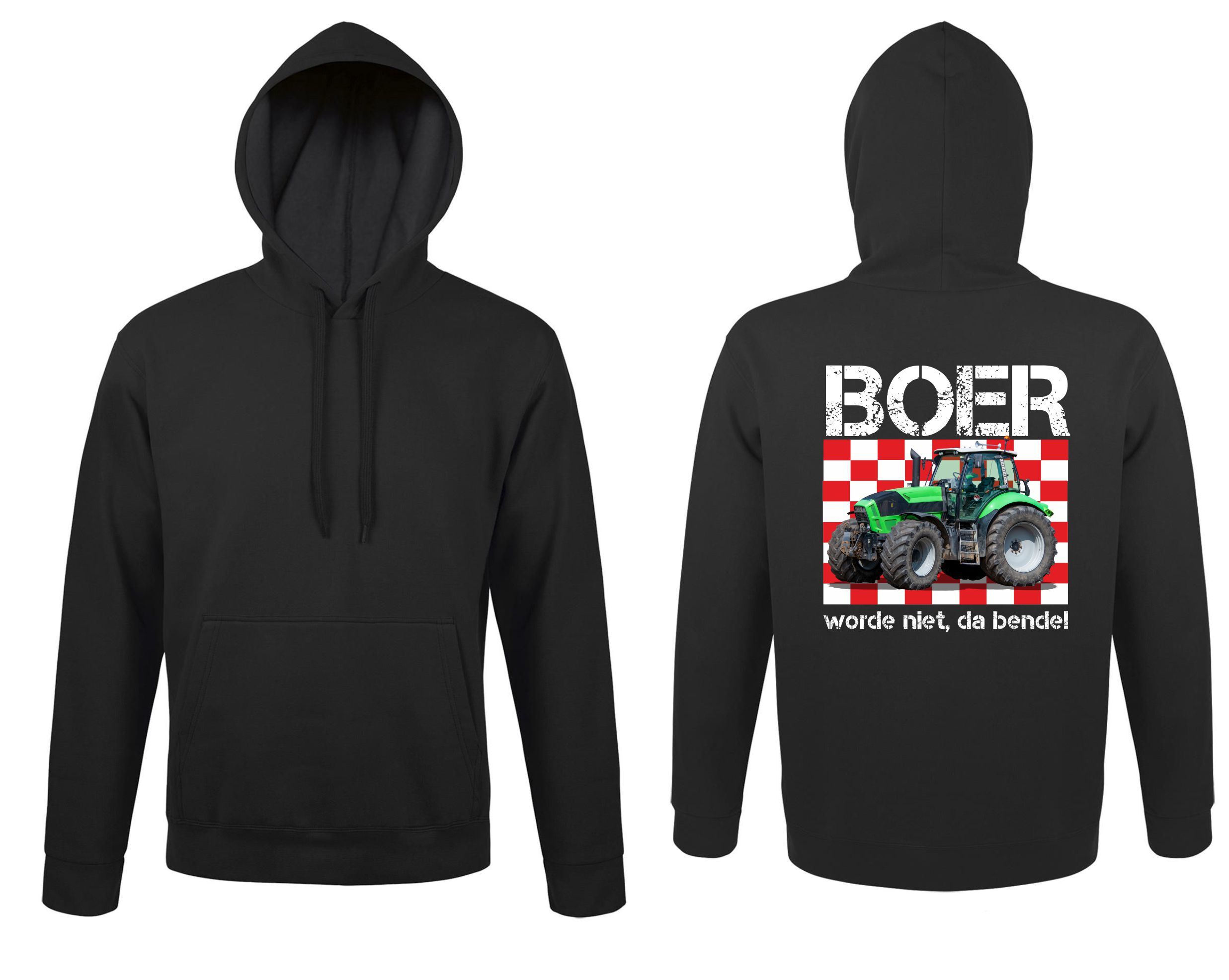 Hoodie voor Brabantse boer. Boer worde niet, da bende!