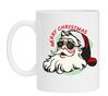 Kerstmannen koffie mok Merry Christmas met een coole kerstman Santa