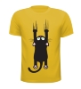 foto 13 Leuk grappige katten poezen T-shirt een wegglijden kat