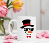 foto 2 Mok met een sneeuwpop met een hoge hoed