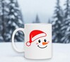 foto 2 Mok met een sneeuwpop met een kerstmuts op zijn kop