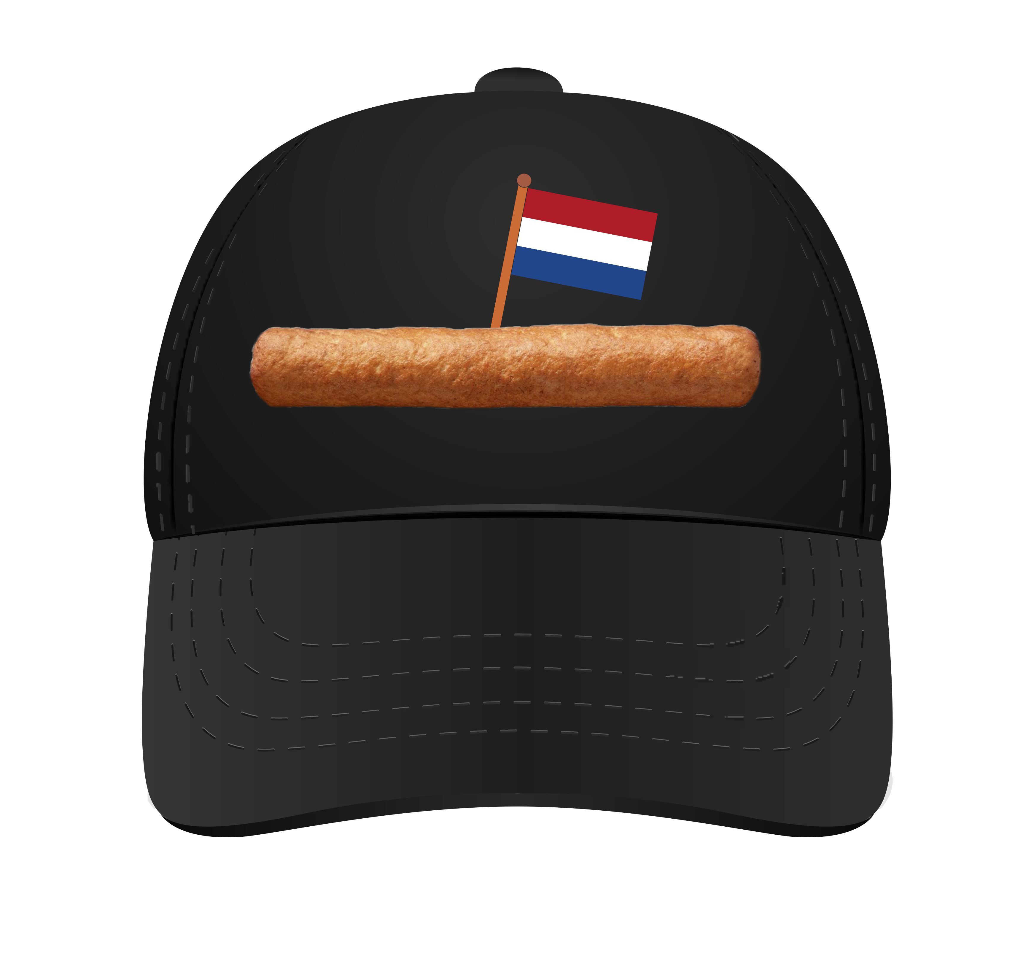 Pet frikandel met vlaggetje