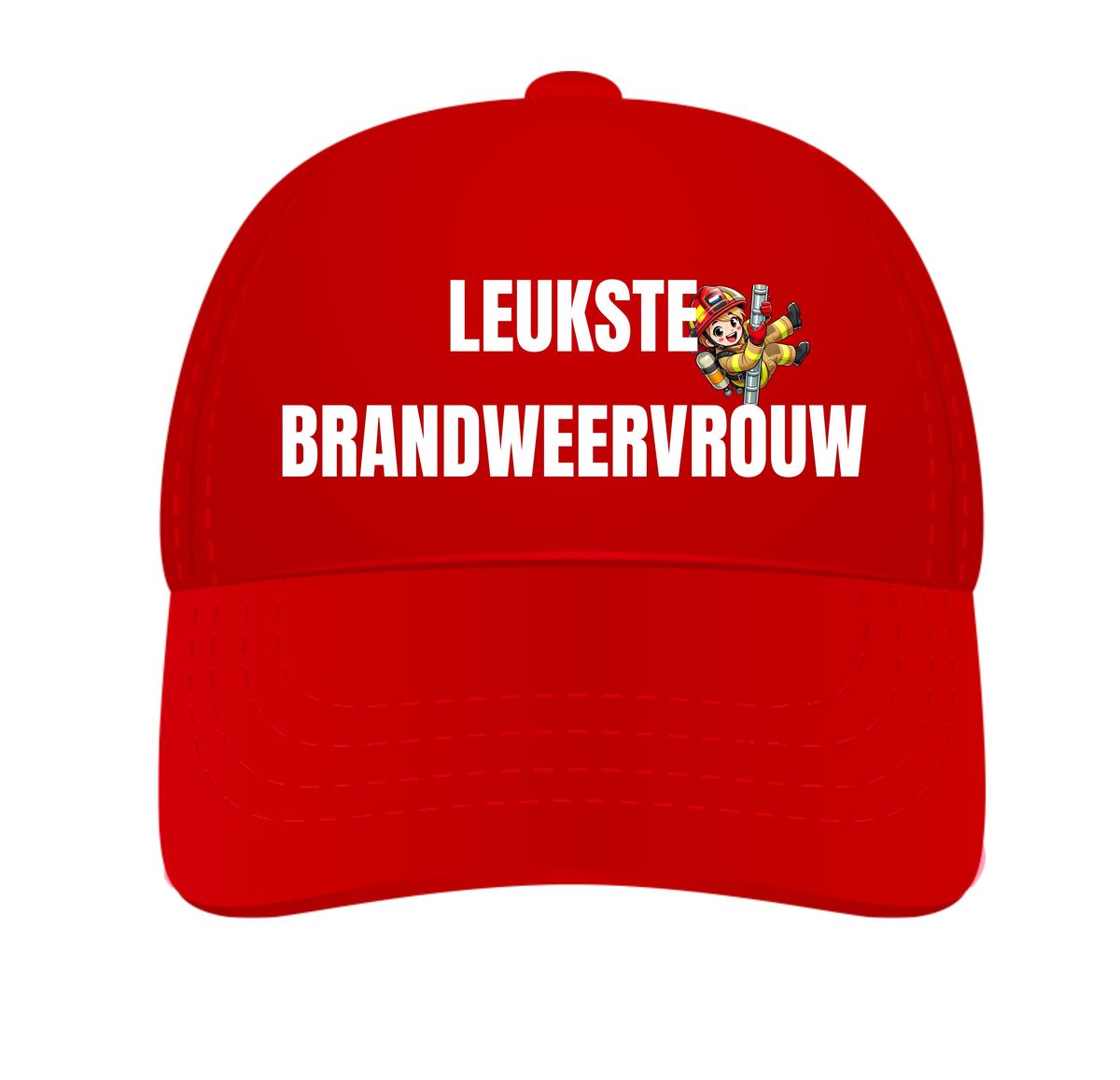 Pet voor de leukste Brandweervrouw grappig brandweer vrouwen pet