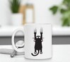 foto 2 Poezen katten koffie mok met een wegglijden poes