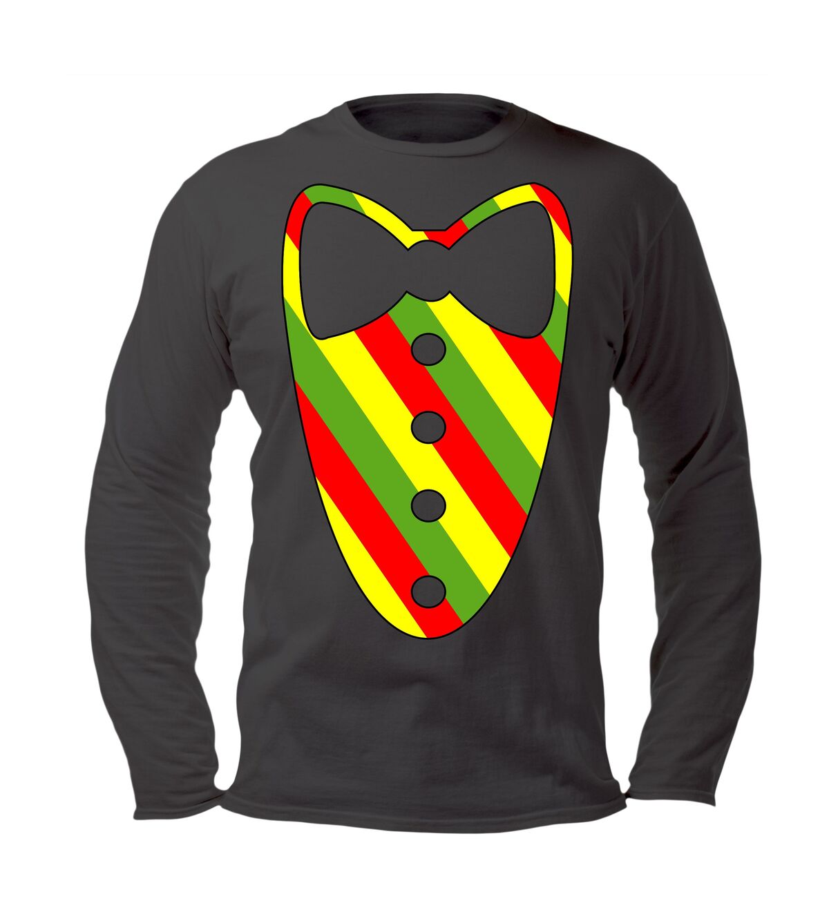 Smoking T-Shirt voor het Carnaval in Mestreech rood geel groene kleuren
