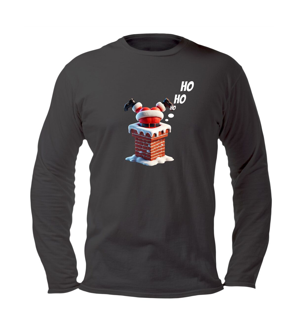 T-shirt lange mouw foute kerstman