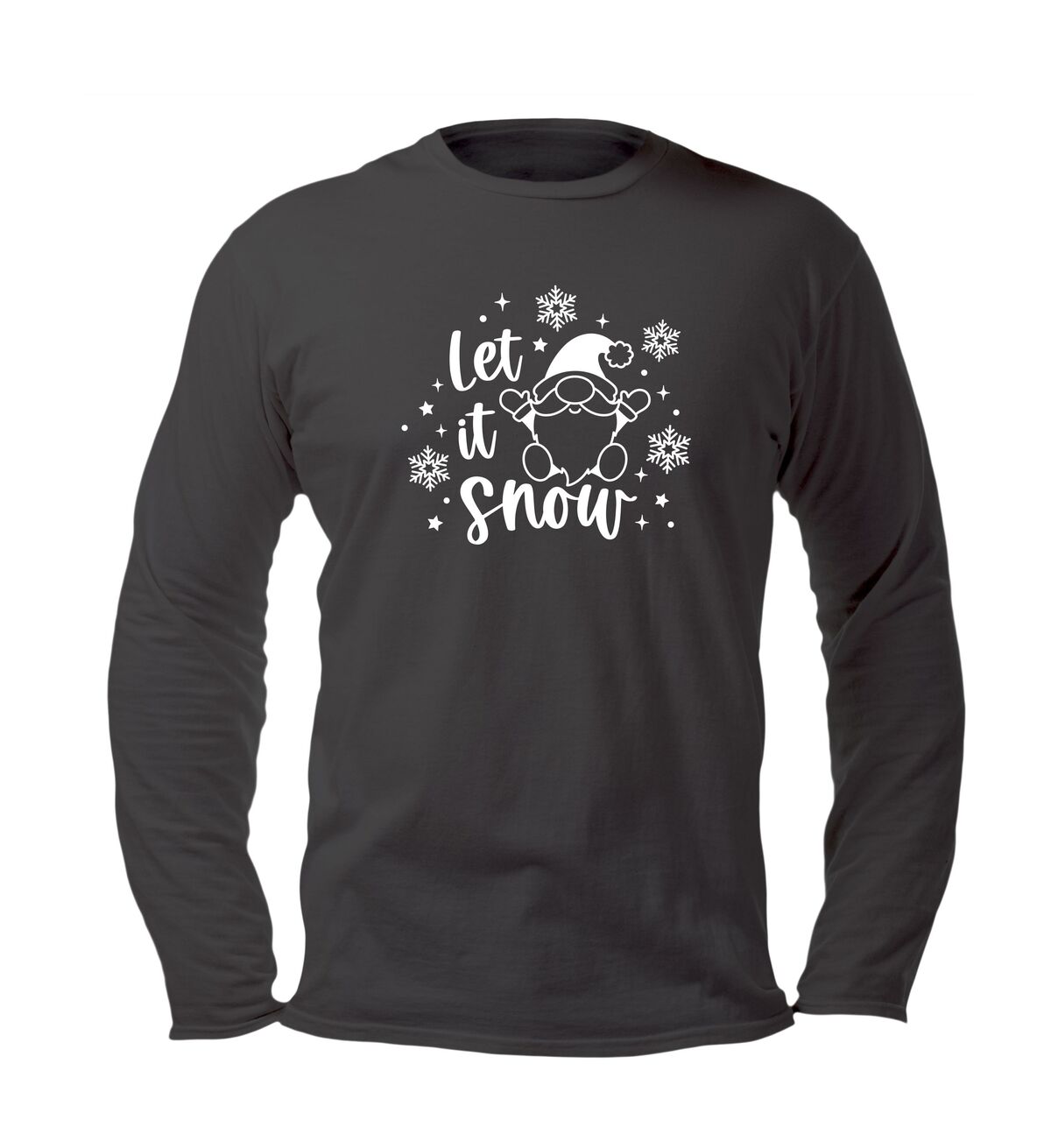 T-shirt lange mouw let it snow