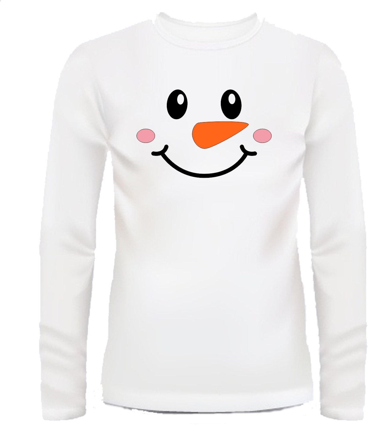 T-shirt lange mouw verlegen sneeuwpop
