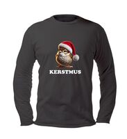 HISDERN Kerstshirts voor mannen lange mouwen kerstshirts grappige kerstman shirt nieuwigheid kerst feestelijke party button down shirts, Zwart -3, L