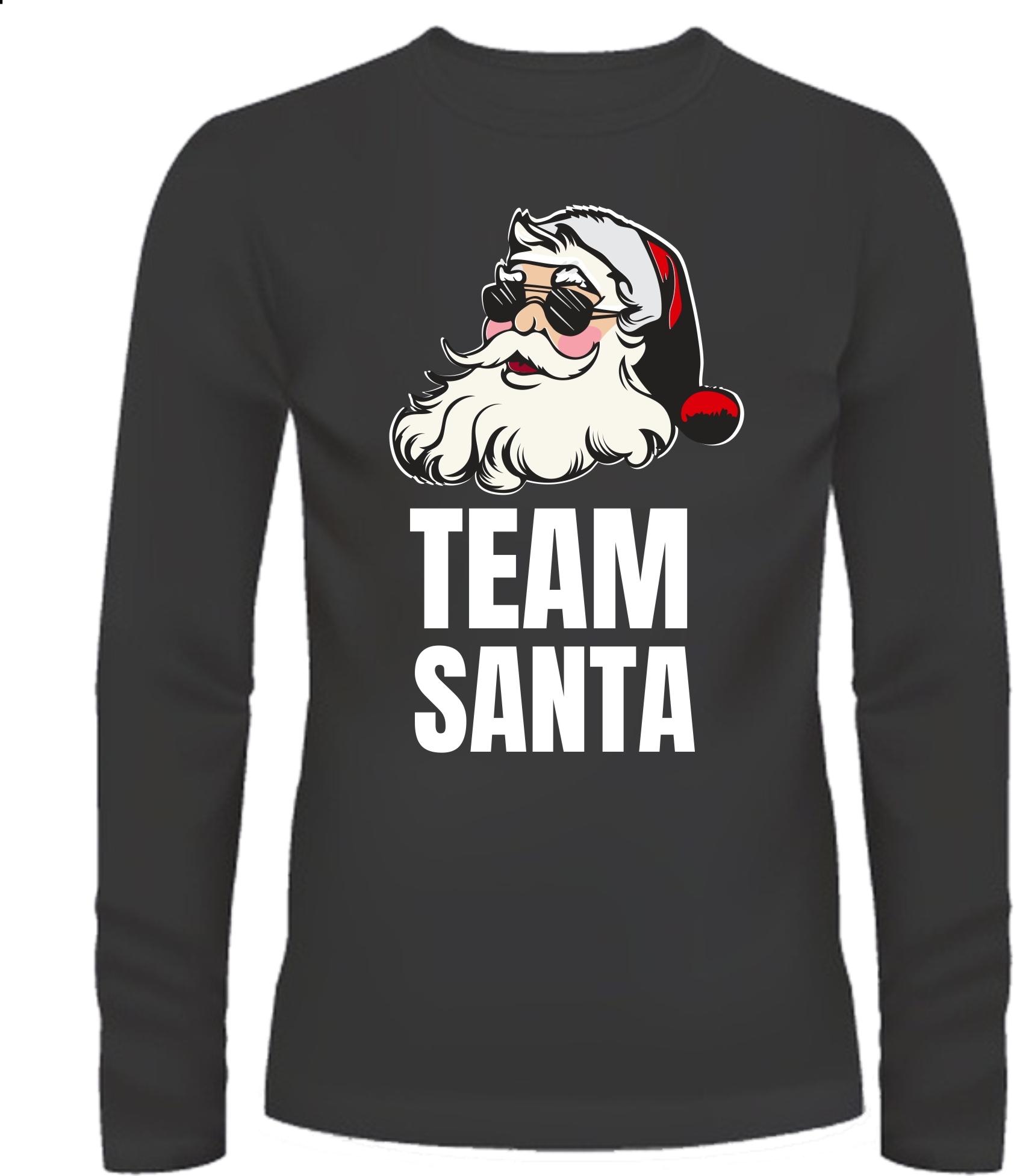 T-shirt lange mouw voor team Santa