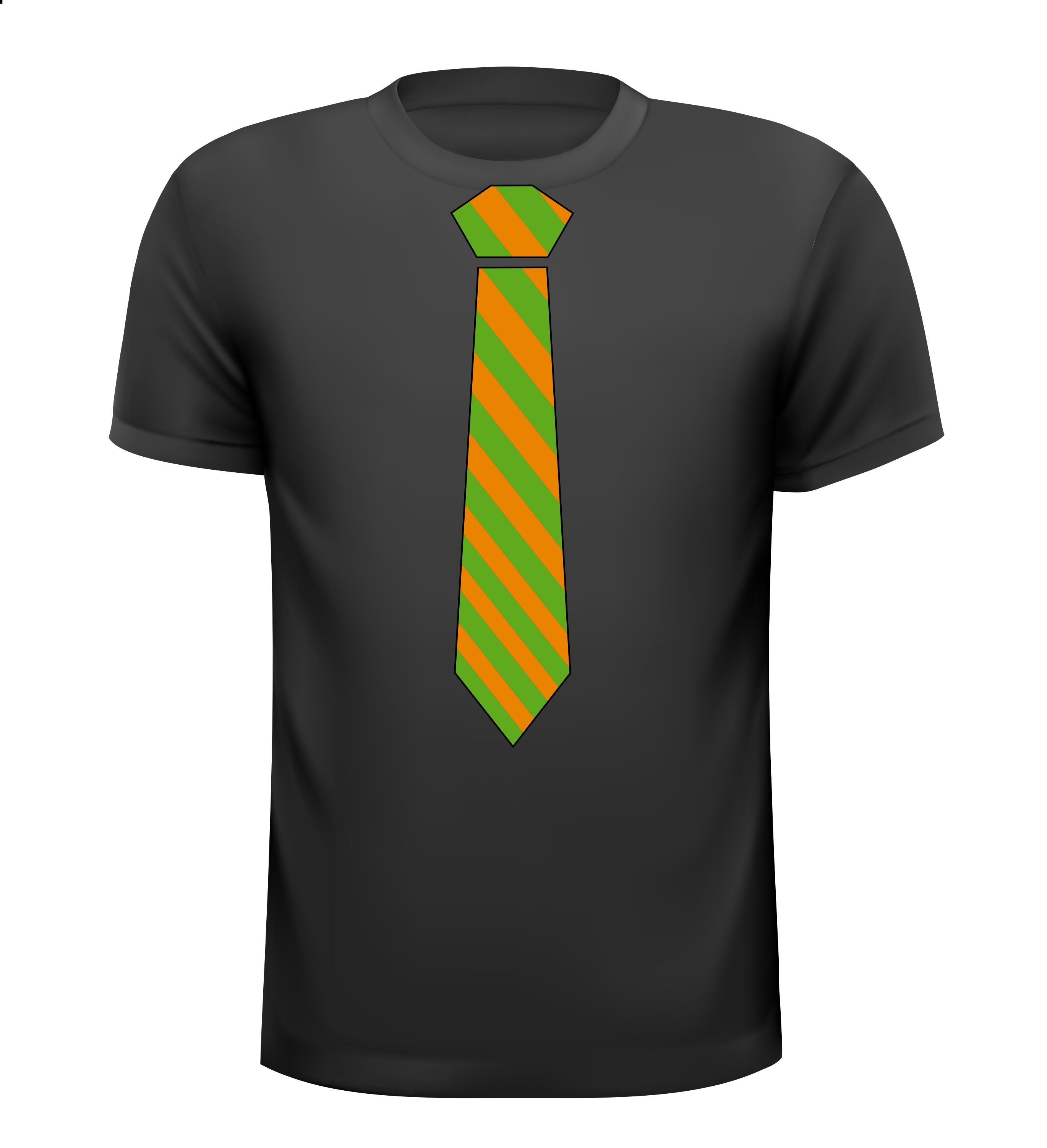 T-shirt met opdruk van een stropdas Kruikenstad