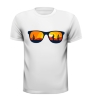 foto 3 T-shirt met opdruk van een zonnebril die kijkt op de woestijn