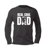 T-shirt real cool dad voor een vader die van skiën houdt lange mouw