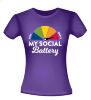 foto 4 T-shirt social battery is empty sociale batterij is leeg! grappig
