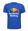 foto 5 T-shirt social battery is empty sociale batterij is leeg! grappig