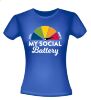 foto 6 T-shirt social battery is empty sociale batterij is leeg! grappig