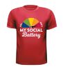 foto 7 T-shirt social battery is empty sociale batterij is leeg! grappig