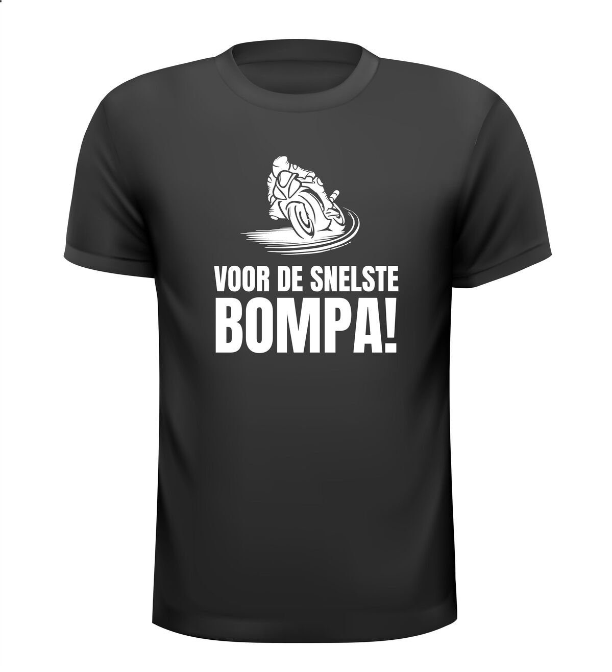 T-shirt voor de snelste bompa die motorrij