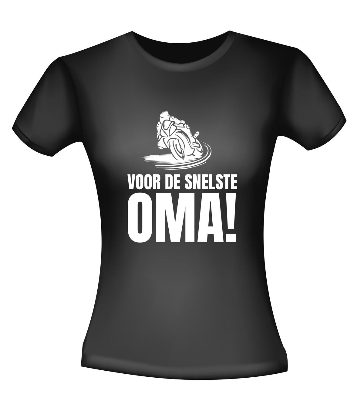 T-shirt voor de snelste oma die motorij