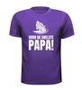 foto 2 T-shirt voor de snelste papa die motorrij